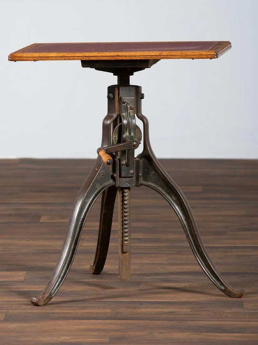 BELDING HALL MFG. Co. Oak Folding Table, Sewing Table, Campaign Table, Fold  Flat, Card Table, Gorgeous Antique 