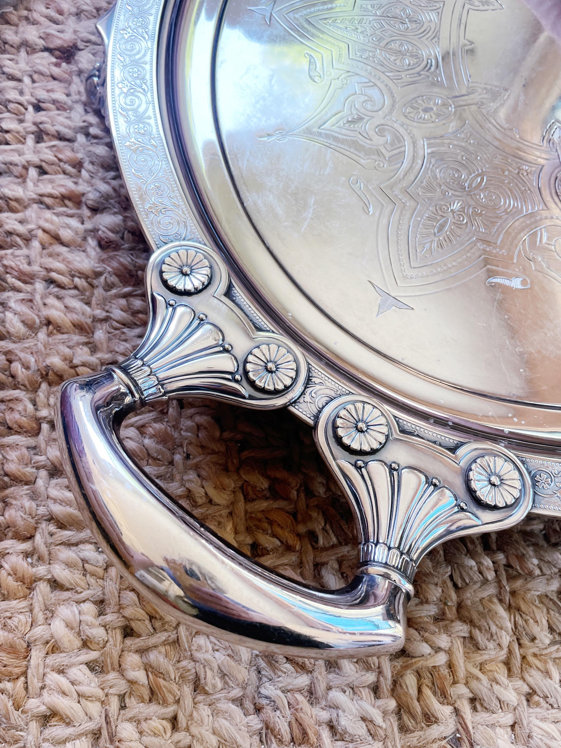 Monumental 1880s Silver Plated Tiffany & Co Serving Tray - Etsy