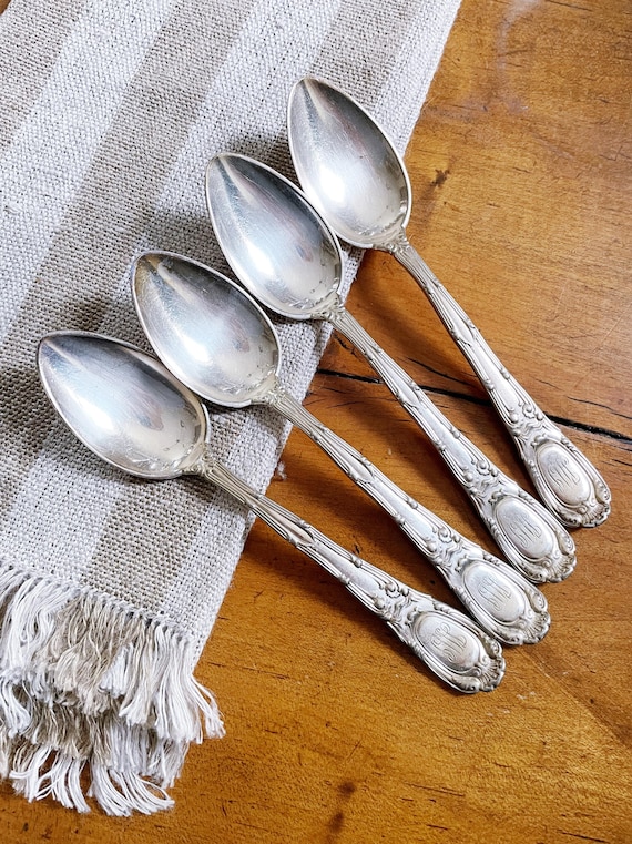 Set of 4 Antique Silver Plate Tiffany & Co Demitasse Spoons - Etsy