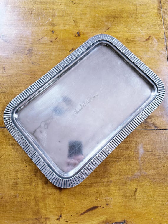 1899 Silver Serving Tray from Gould’s Hotel