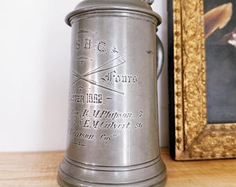 Antique 1882 English Rowing Trophy
