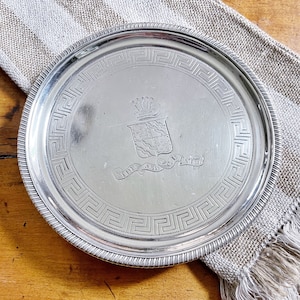 1802 English Sterling Silver Wine Coaster with Armorial