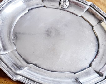 Antique Silver Plated Tray from SS Leviathan Ship