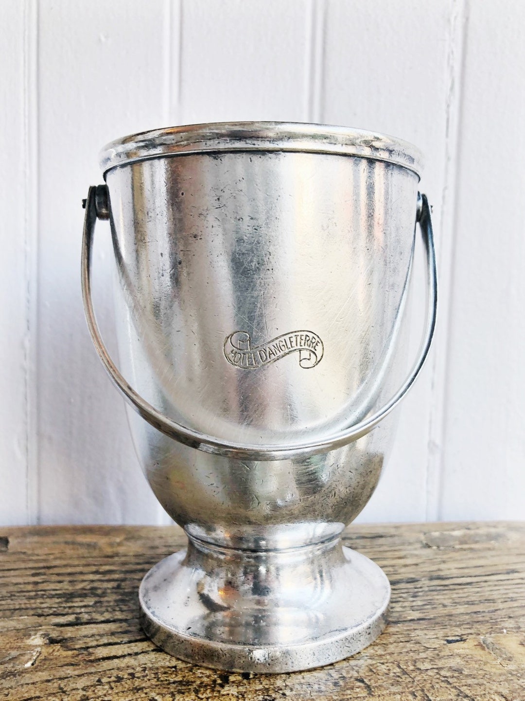 Antique Silver Ice Bucket From the Hotel Dangleterre Etsy