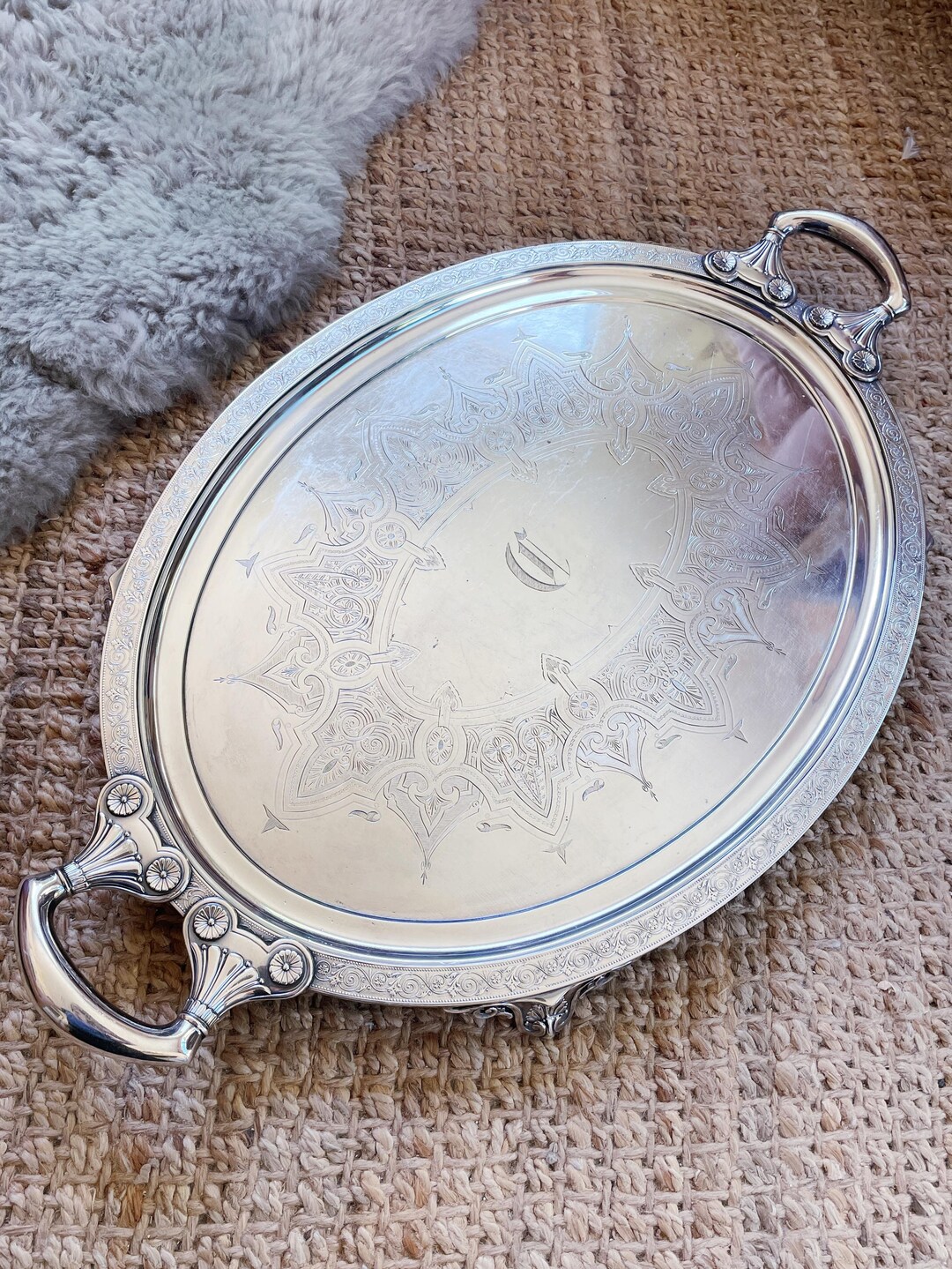 Monumental 1880s Silver Plated Tiffany & Co Serving Tray - Etsy