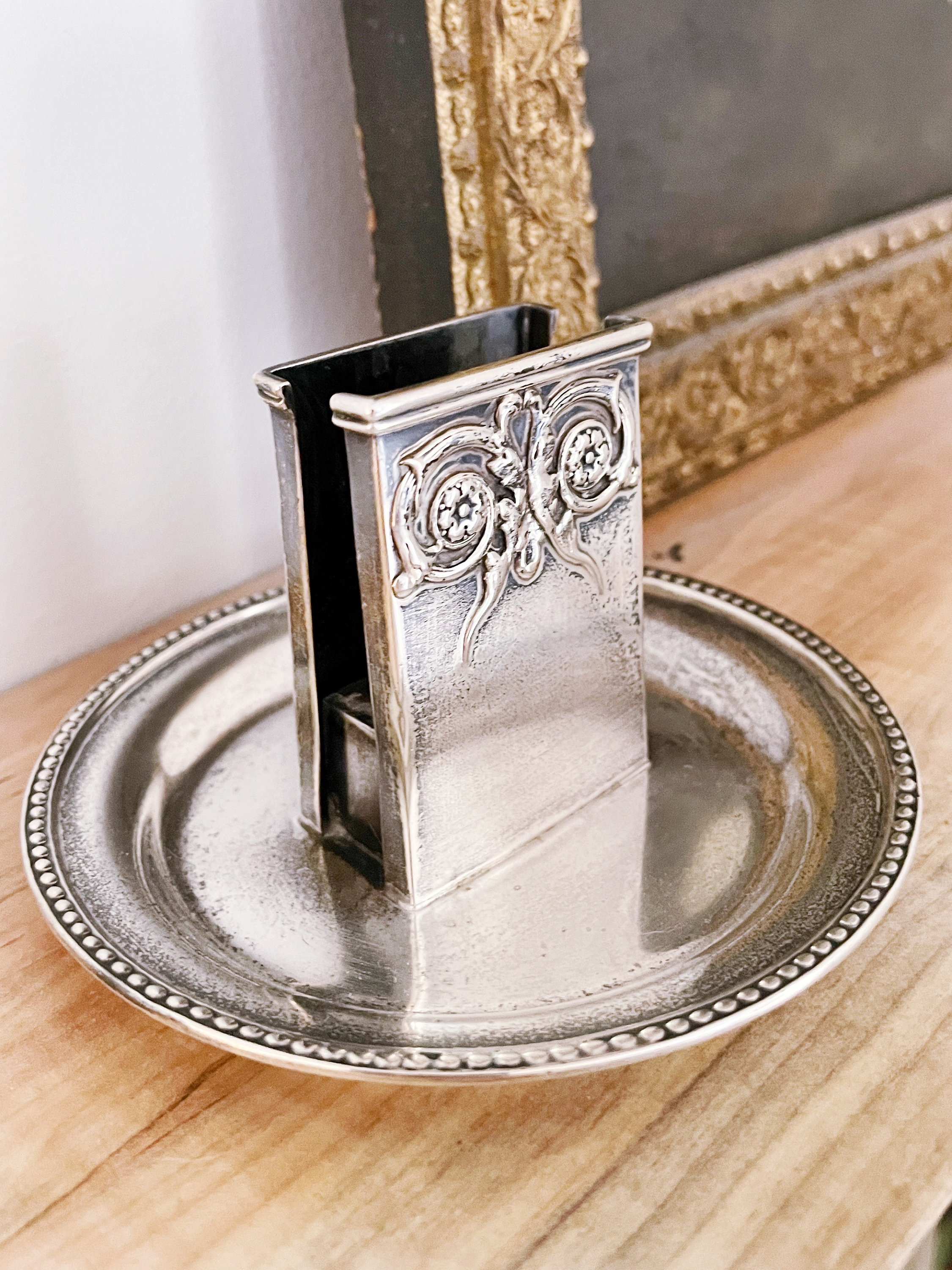 1938年 ロンドン スターリングシルバー 「F&M」マッチボックス ホルダー Sterling Silver Matchbook Holder - Etsy