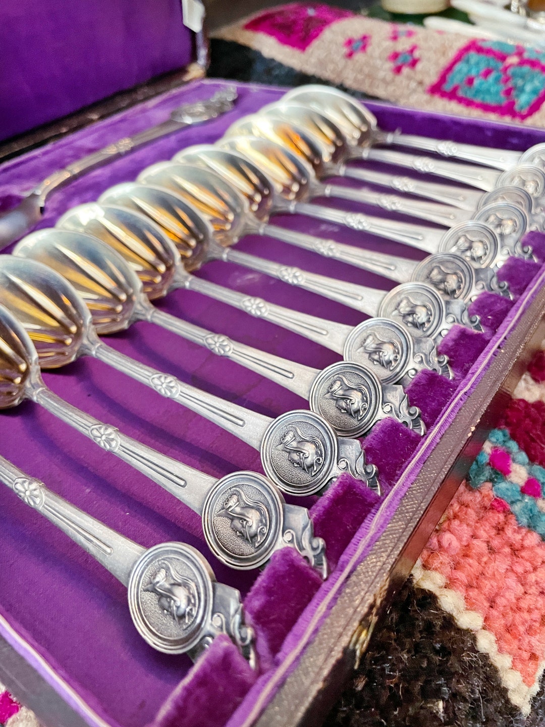 1860s Tiffany & Co Sterling Silver Ice Cream Service for 12 Etsy