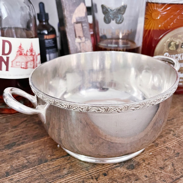 1890s Silver Plated Bowl from NYNH & HR Railroad Marine District