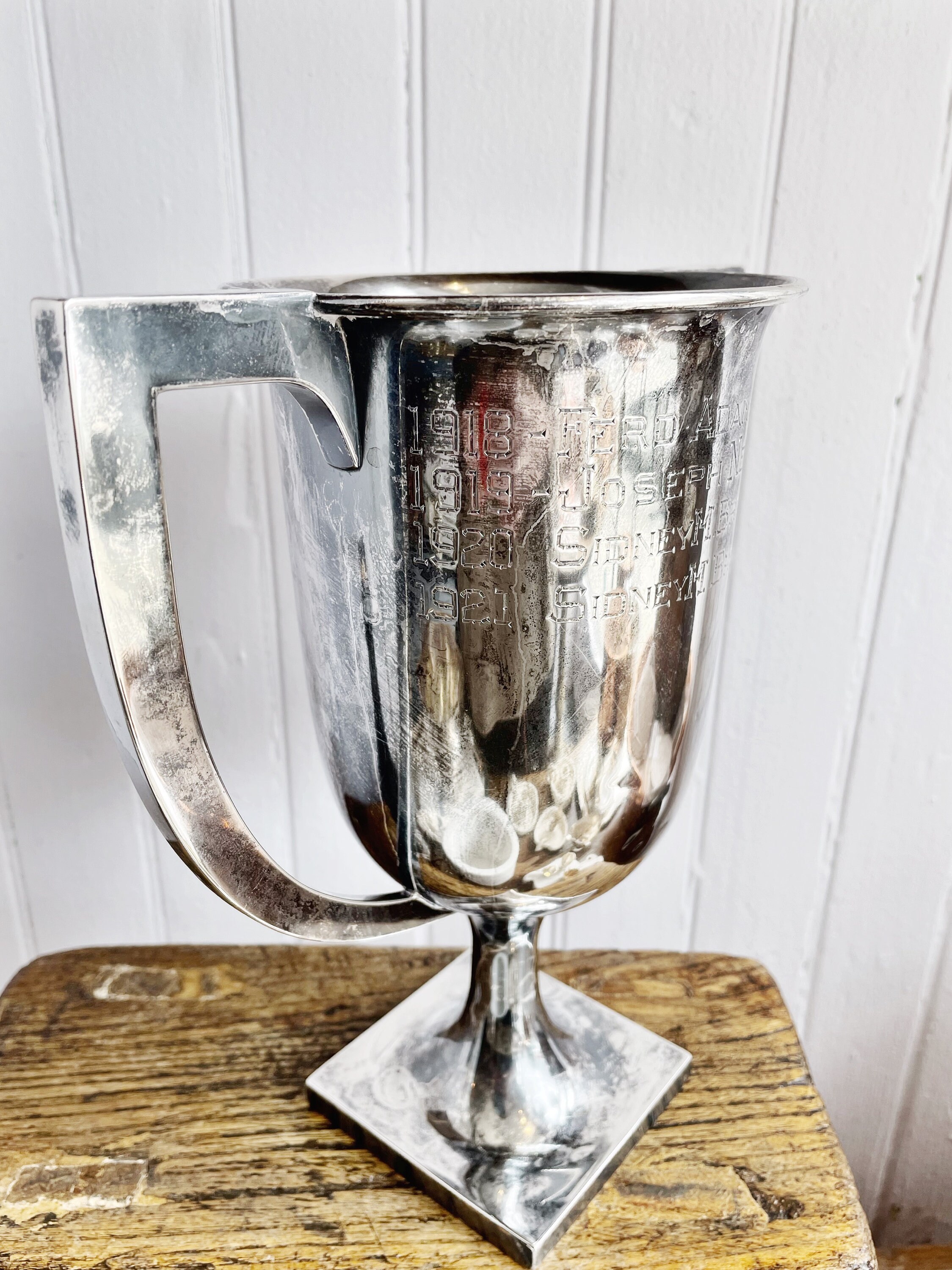 1918 Sterling Silver Brooklyn Billiards Trophy Etsy UK