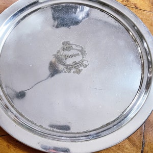 Antique Silver Plated Tray from The Hotel Sinton in Cincinnati
