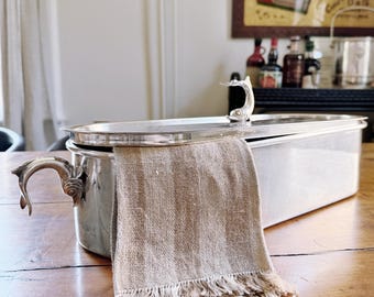 Antique Silver Plated Fish Poacher from Ciro’s Hollywood