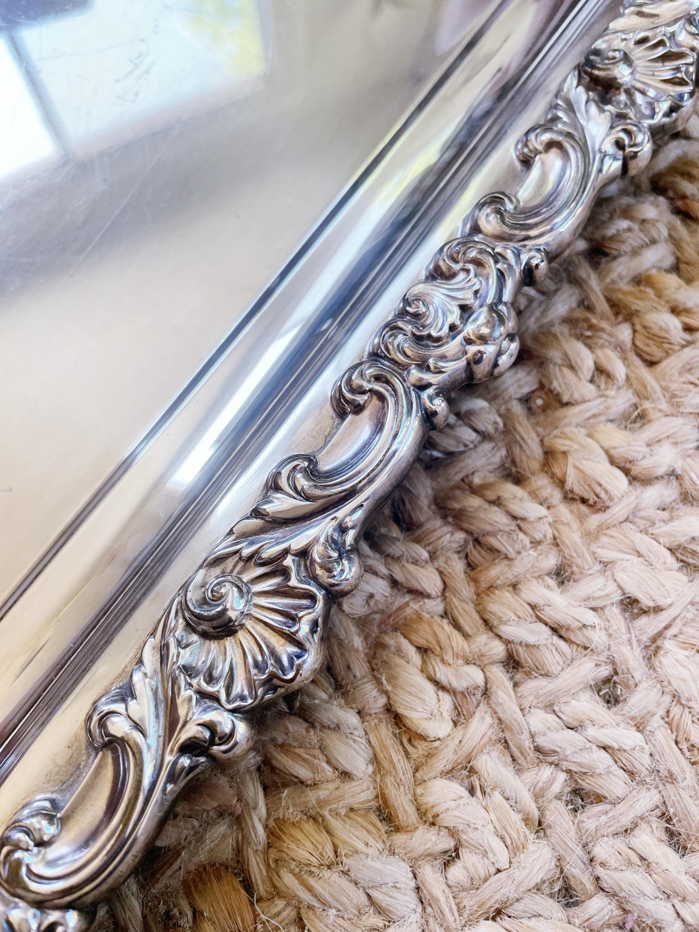 Massive 1880s Silver Plated Tiffany & Co Serving Tray - Etsy Hong Kong