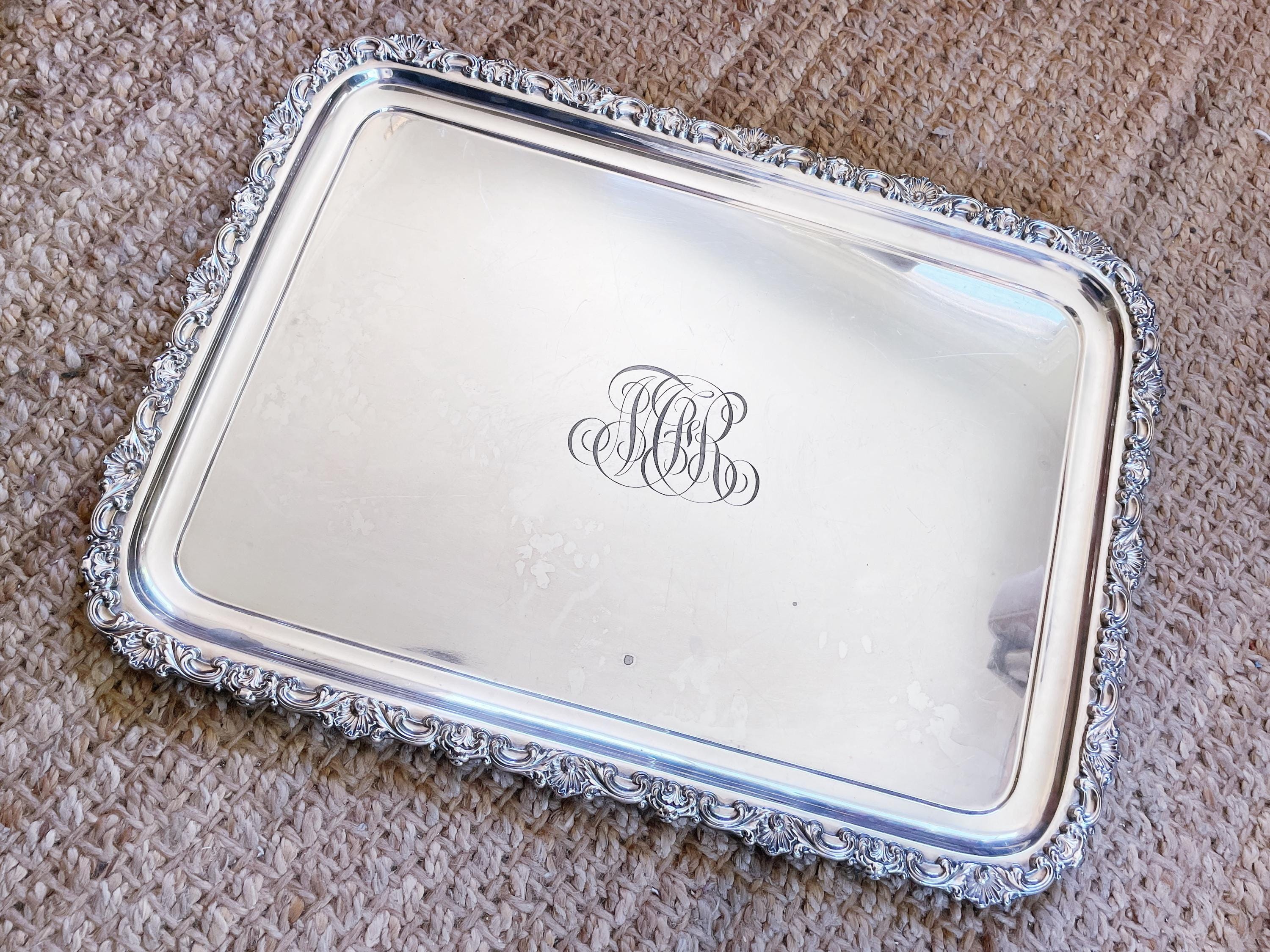 Massive 1880s Silver Plated Tiffany & Co Serving Tray - Etsy Hong Kong