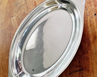 Antique Heinrichs Copper & Sterling Silver Gratin or Roasting Pan from The Netherland Hotel NYC