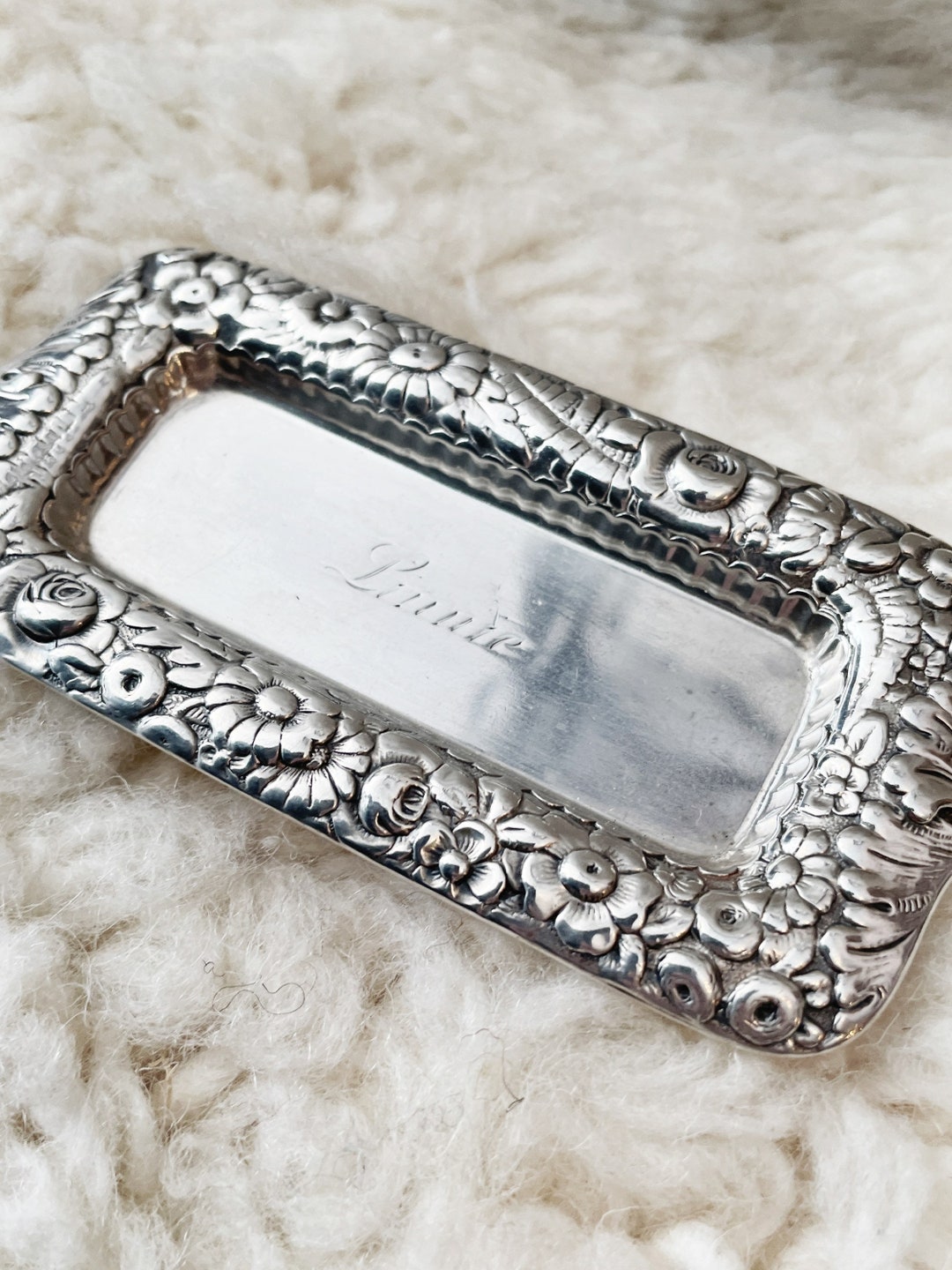 Antique Tiffany and Co Sterling Silver Dresser Tray Etsy