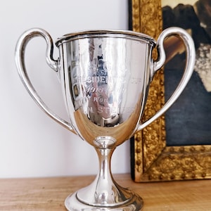 Vintage Silver Golf Trophy - Etsy