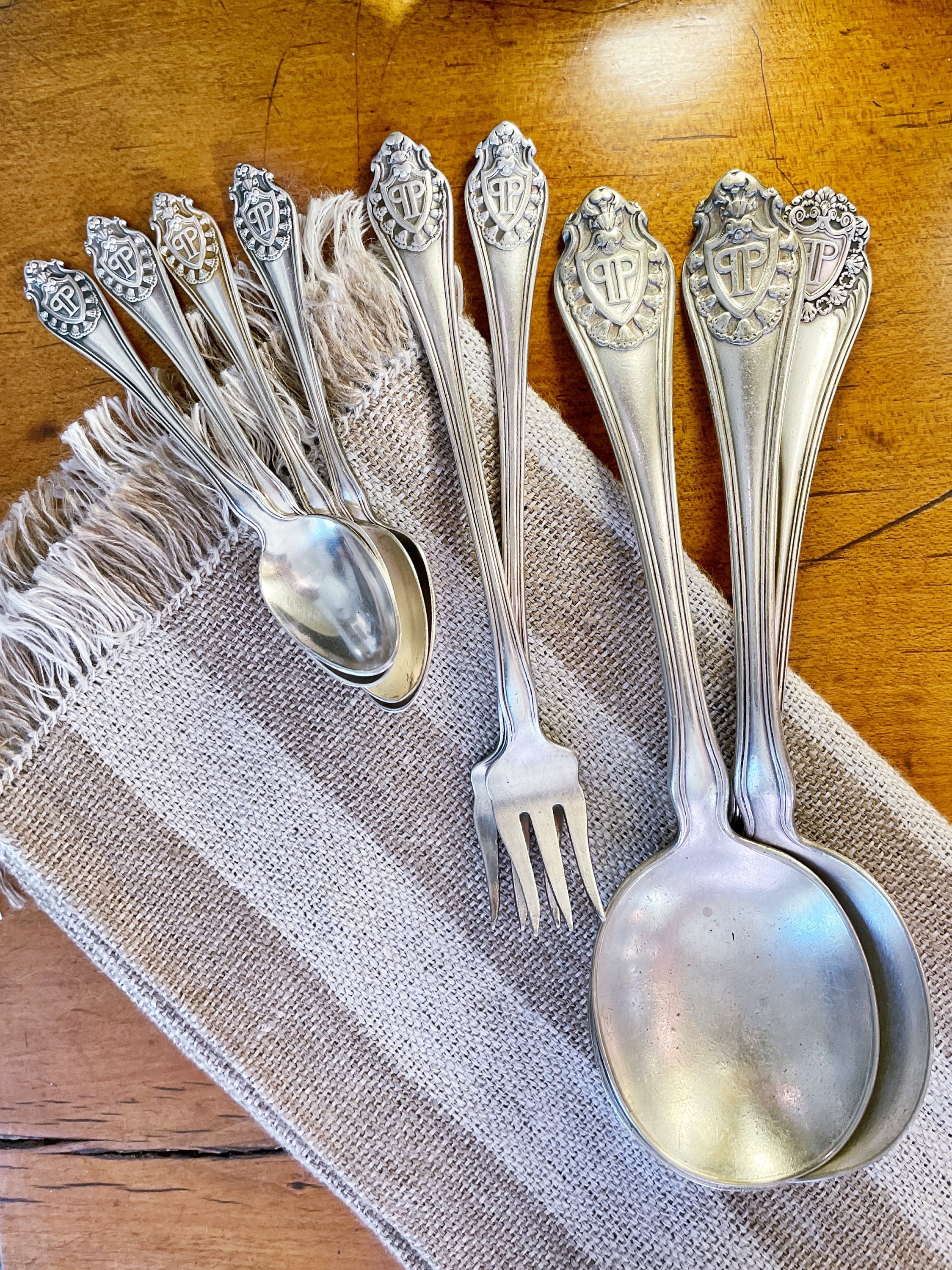 Set of 9 Silver Plated Flatware From the Plaza Hotel NYC - Etsy