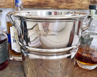 Vintage Silver Plated Champagne Bucket from The Willard Hotel Washington DC