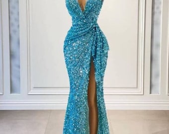 short gown with sequence
