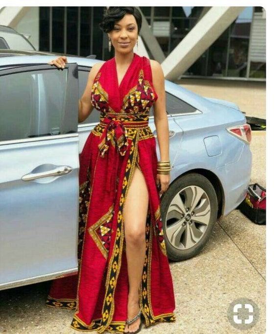 Spiksplinternieuw Afrikaanse kleding voor de vrouw Afrikaanse maxi jurk Ankara | Etsy RT-01