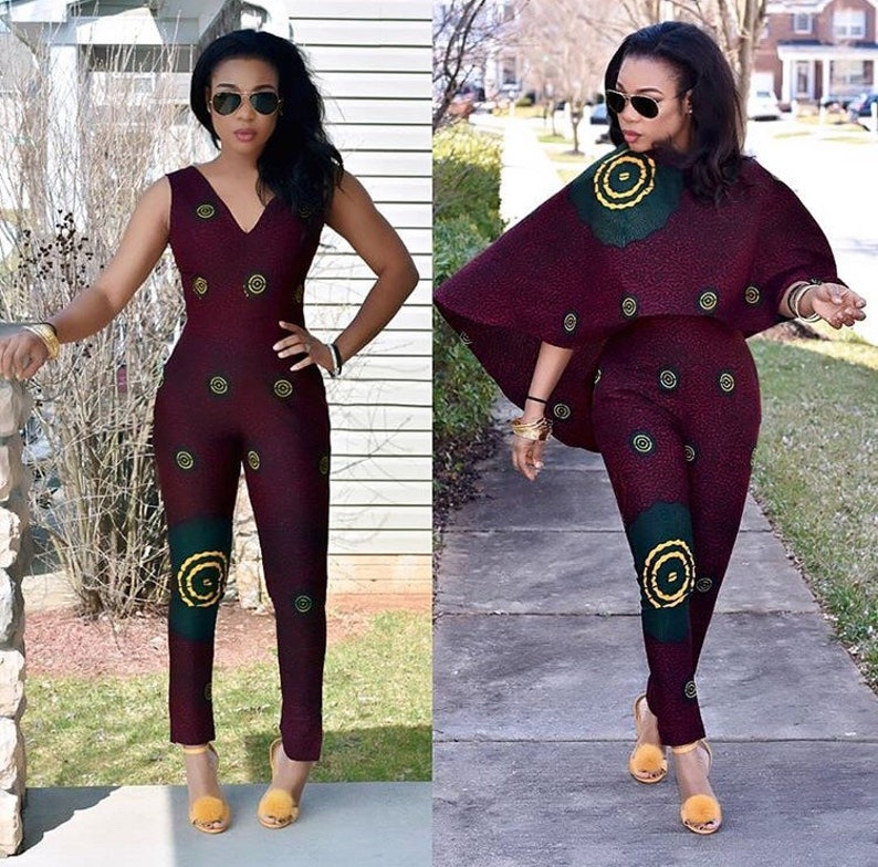 Ankara jumpsuits for womenAnkara jumpsuit outfitAnkara Etsy