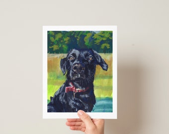 painting from photo, family pet