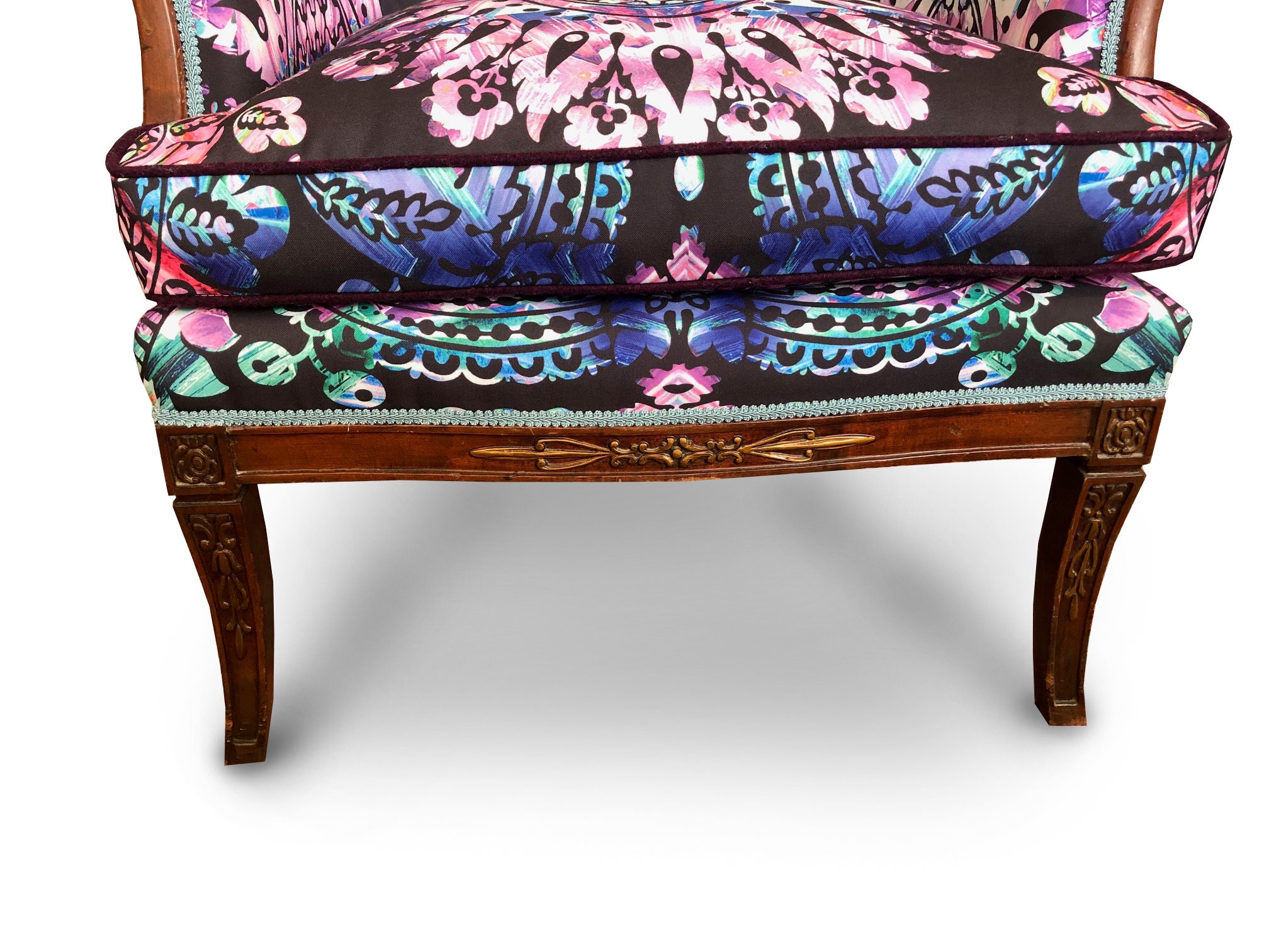 Stained Glass Chair/ Boho Wingback Chair/ Boho Accent Chair/ Etsy UK