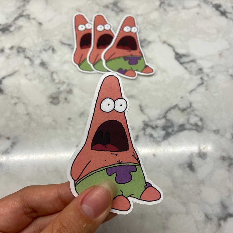  Patrick  Star Meme  Sticker  Spongebob SquarePants Sticker  Etsy