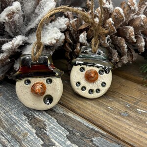 Handcrafted Snowman Ornaments