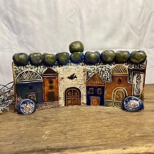 Handcrafted Hanukkah Menorah