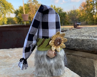 Handcrafted Sunflower Gnome