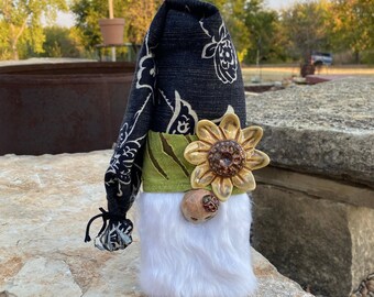 Handcrafted Sunflower Gnome
