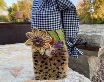 Handcrafted Sunflower Gnome