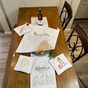 Handcrafted Shabbat Table Decor
