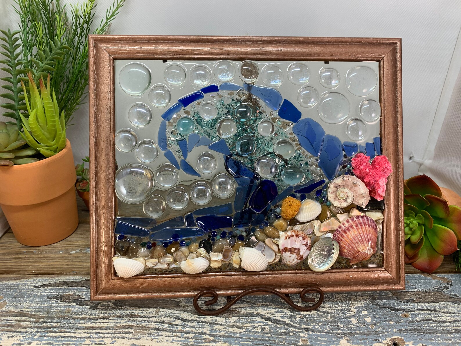 Handcrafted Beach Glass Mosaic Etsy