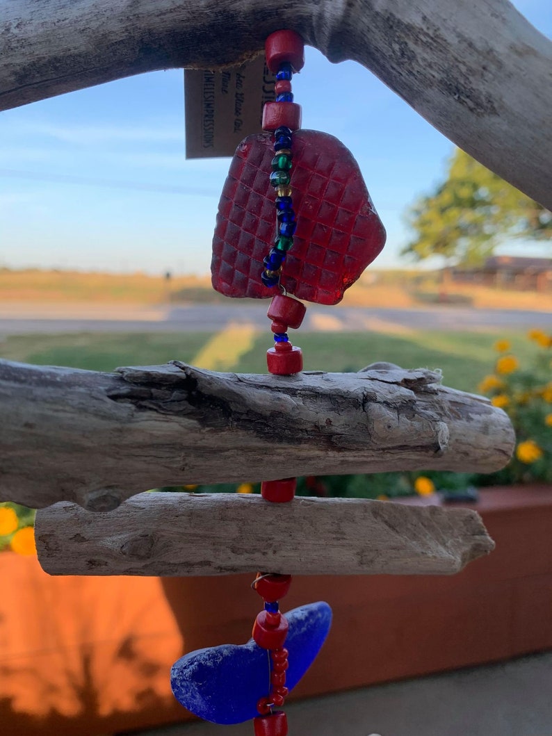 Sea Glass Driftwood Bohemian Decor