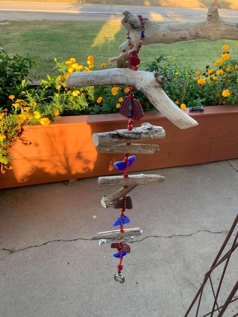 Sea Glass Driftwood Bohemian Decor