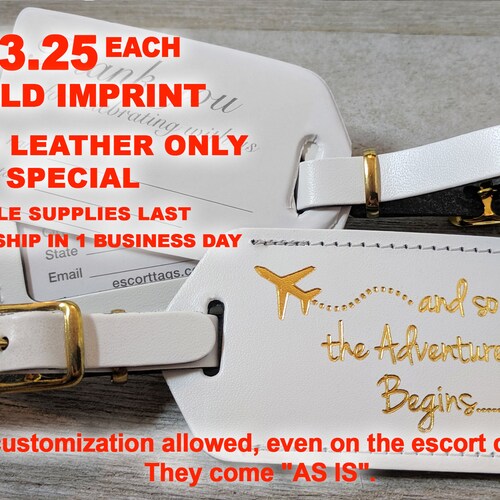 BULK Wedding Luggage Tagsas Shown in Photo and so the Etsy