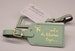 Luggage Tag Wedding Favor | Mint leather, and so the Adventure Begins, for weddings, bridal or baby showers, in gold imprint & buckles 