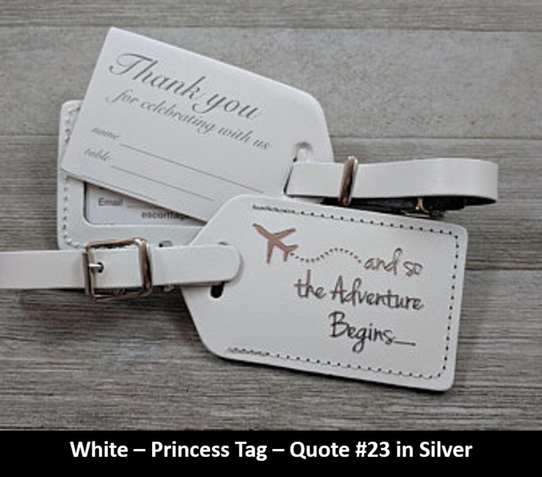 BULK LUGGAGE TAGS Silver Discount Pricing for Weddings Etsy