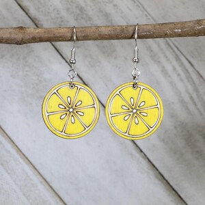Lemon Dangle Earrings