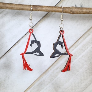 Silk Aerialist Dangle Earrings