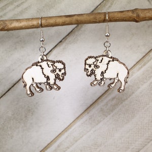 Cherokee White Buffalo Woman Earrings - Symbolic and Unique Gift for Her