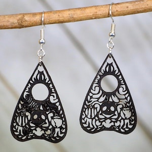 Ouija Planchette Cut Out Wooden Dangle Earring