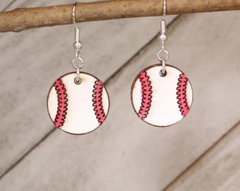 Basebollörhängen för kvinnor | Roliga accessoarer för matchdagen