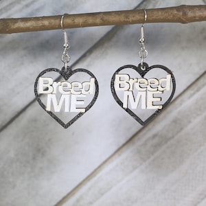 Captivating Breed Me Wooden Dangle Earrings