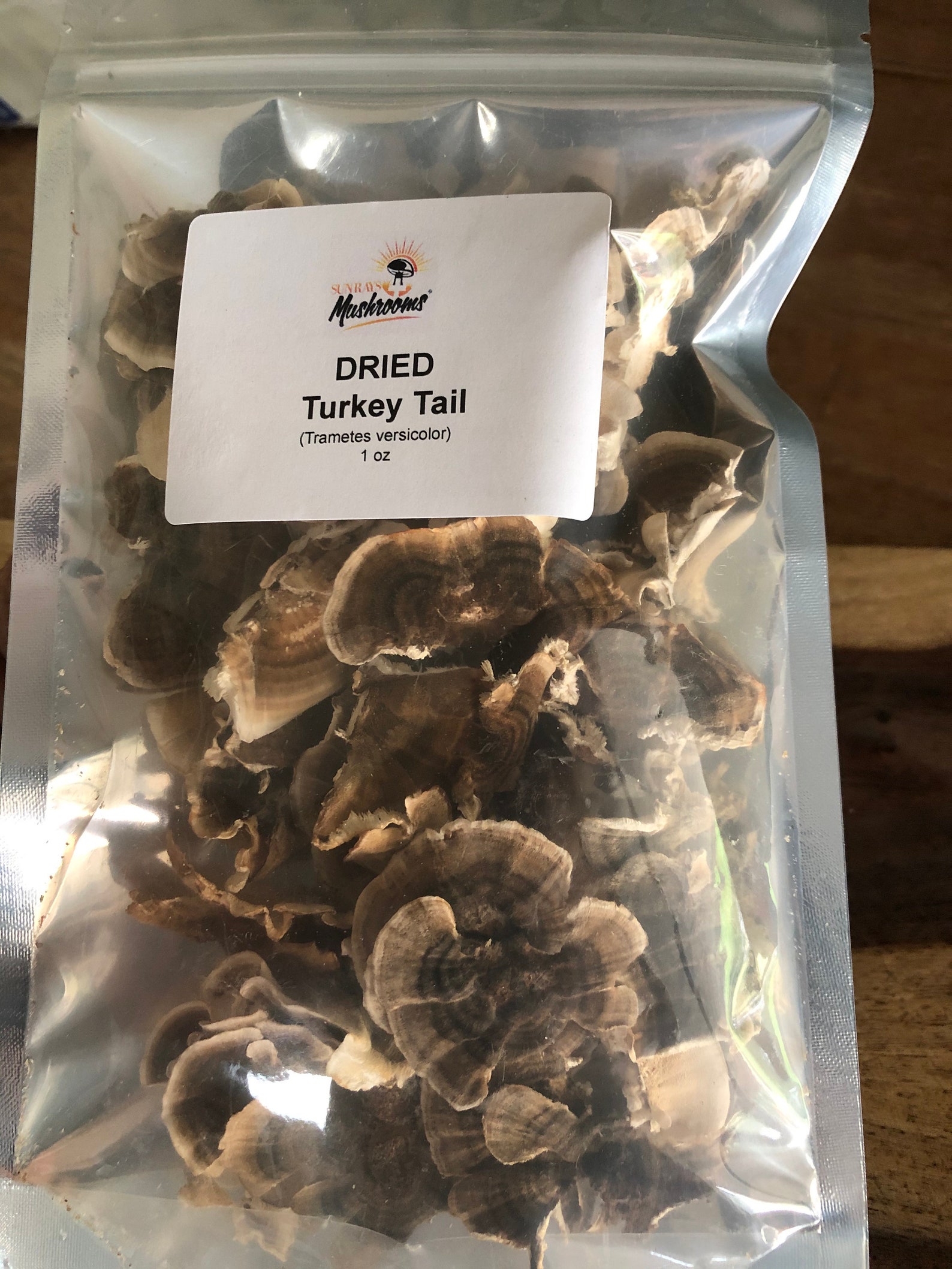 Dried Turkey Tail mushroom. 1 ounce Etsy