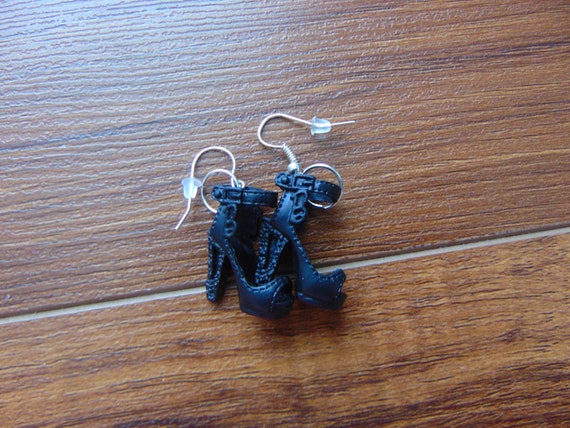 barbie shoe earrings