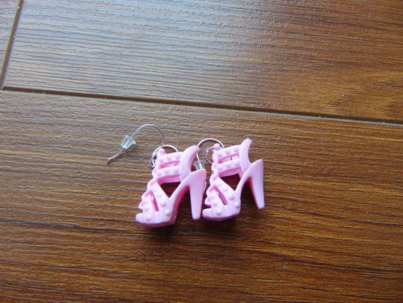 barbie shoe earrings