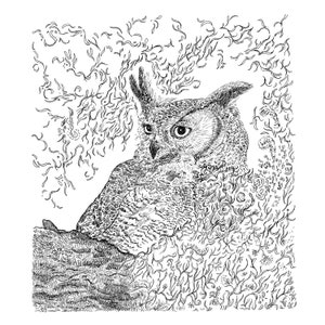 Great Horned Owl Art image 3